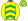 Yellow Green Chevrons Striped Cap