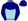 Light Blue Dark Blue Yoke Sleeves & Cap
