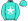Turquoise White Star Within Circle Turquoise Cap