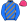 Blue Grey Diagonal Stripes & Pink Cap
