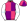 Pink Purple Quarters White Sleeves Light Blue Diamond Armbands Pink & Purple Quartered Cap