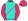 Turquoise Cerise Stars Sash & Sleeves Turquoise Cuffs Cerise Cap Turquoise Pom Pom