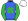 Royal Blue Green Four Leaf Clover Royal Blue Green & White Striped Sleeves White Cap