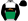White Emerald Green Halves Bronze Mountains & Black Band Sleeves & Cap White Pom Pom