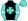 Black Turquoise Maltese Cross & Sleeves White Chevron Turquoise Cap White Seams