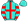 Turquoise Red Cross & Hooped Sleeves