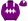 Purple & Dark Blue Halves White Diamond Band & White Epaulettes Purple With White Diamond Cap