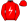 Red White Lightning Bolt Red Cap