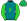 Teal Lime Green F & Sleeves Teal F Checked Cap