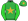 Bottle Green Gold Star Lime Green Sleeves Bottle Green Cap With Gold Star