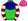 Lime Green Dark Blue Yoke Maroon Sleeves White Hoops Bright Pink Cap