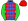 Royal Blue Red Diamonds Lime Green Sleeves Red Cap