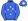 Royal Blue White Southern Cross Star Cap