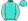 Turquoise Silver Epaulettes Diagonal Striped Sleeves & Pom Pom