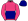 Pink Navy Halves Navy Cap Pink Pom Pom