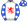 White Red Gatecrasher Royal Blue & White Spots Sleeves & Cap