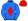 Blue Red Diamond & Cap