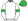 White Green Armbands & Cap