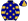 Dark Blue Gold Stars Hooped Sleeves Quartered Cap