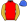 Red Gold Sleeves Royal Blue Cap
