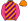 Orange Purple Diagonal Stripes Pink Sleeves Orange Cap With Purple Pom Pom