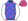 Royal Blue Pink Stars & White Sleeves Pink Cap Royal Blue Star White Pom Pom