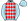 Light Blue Red Diamonds