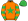 Orange Green Star Hooped Sleeves & Green Cap