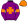 Purple Orange Maltese Cross Armbands & Cap