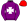 Purple White Maltese Cross Red Cap