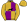 Fluorescent Yellow Orange Smiley Face