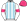 White Light Blue Stripes Pink Armbands & Cap