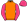 Orange Pink Sleeves & Cap