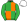 Green & Orange Quarters White Sleeves White Cap