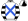 White Royal Blue Crossed Sashes Black Hooped Sleeves White & Black Quartered Cap