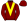 Maroon Yellow Vee