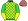 Green Yellow Checked Top Lime Green Bottom Halved Sleeves Yellow Pink & Green Hooped Cap