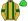 Gold Dark Green Braces & Armbands Lime Green Cap