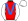 Red With Blue V White Sleeves & Cap