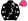 Black Hot Pink & White Ribbons White Stars Sleeves Pink Cap