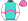 Turquoise Hot Pink Chevron White Sleeves Hot Pink Chevron & Cap