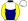 Navy Blue White Yoke Yellow Sleeves White Cap