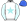 White Pale Blue Star Striped Sleeves Royal Blue Cap
