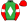 Green White Diamond Red Sleeves White Armbands Red Cap