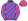 Pink & Blue Diagonal Stripes Pink Cap