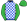 Royal Blue White Checks Green Sleeves & Cap