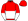 Red & White Halves Red Cap