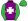Purple White Maltese Cross Green Sleeves & Cap