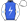 Royal Blue White Lightning Bolt White Sleeves With Blue Lightning Bolt White Cap