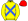 Yellow Royal Blue Crossed Sashes Red Cap